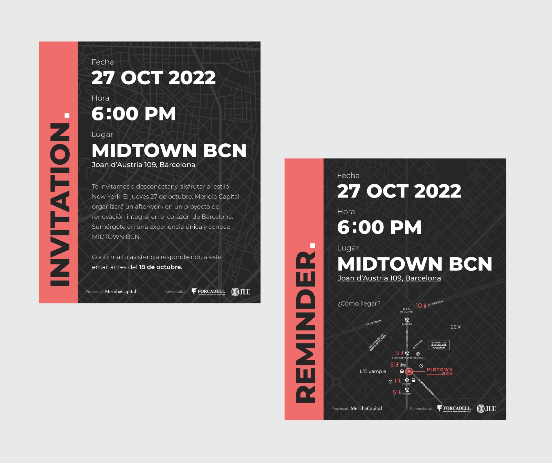 <p>Invitation and reminder</p>